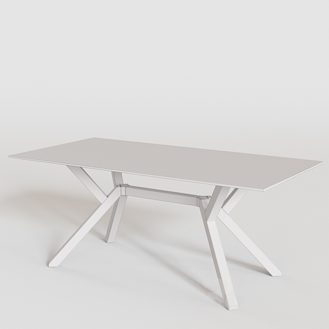 Connubia CB4728-FR180 Mikado Dining Table 3DS Max Model - thumbnail 5