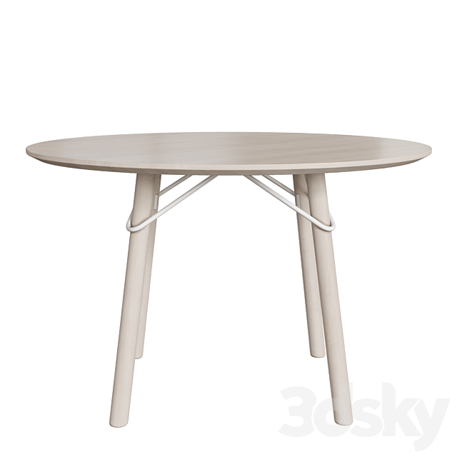 Connubia CB4807-FD120 Tria Dining Table 3DSMax File - thumbnail 2