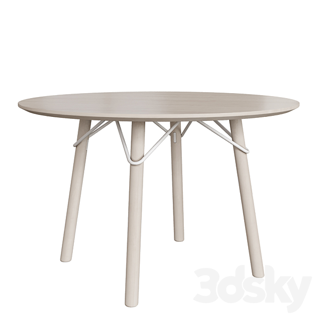 Connubia CB4807-FD120 Tria Dining Table 3DSMax File - thumbnail 3