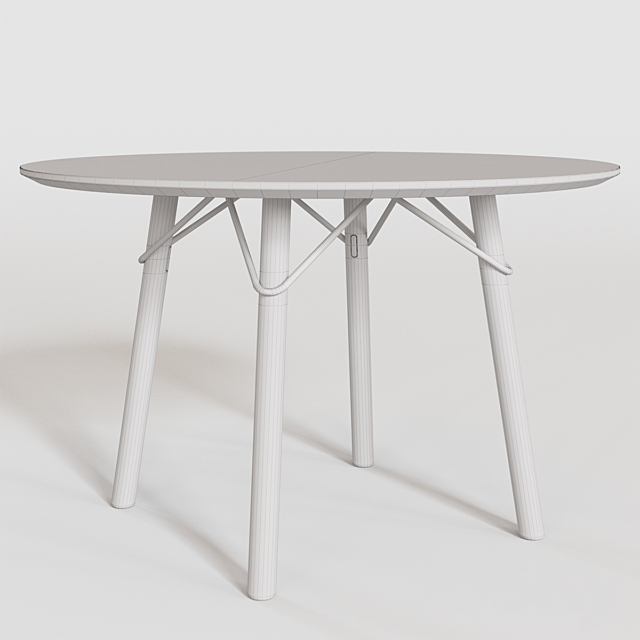 Connubia CB4807-FD120 Tria Dining Table 3DSMax File - thumbnail 5