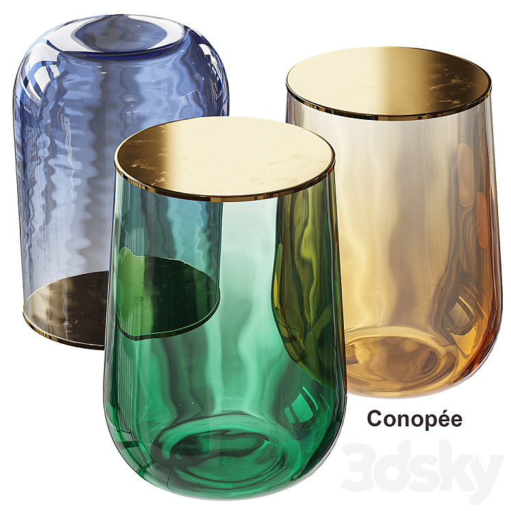 Conopée side table AM.PM 3DS Max Model - thumbnail 1