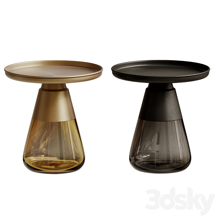 Contemporary Glass Table Perfect for a side or coffee table 3DS Max Model - thumbnail 2