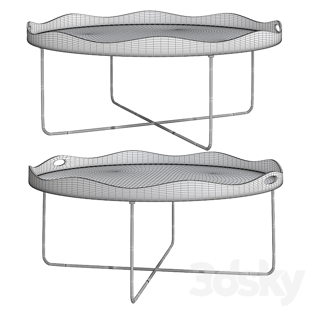 Cora Big Coffee Table Urbano 3DSMax File - thumbnail 2