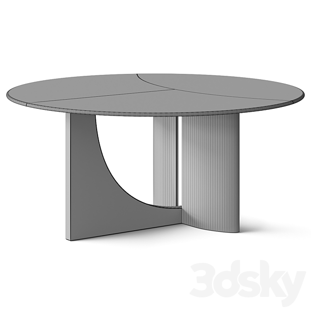 Cornelio Cappellini Hessentia Spinnaker Dining Table 3DSMax File - thumbnail 4