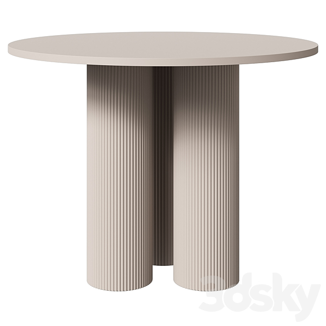 Corner Design dining table Ary Texture 3ds Max - thumbnail 3