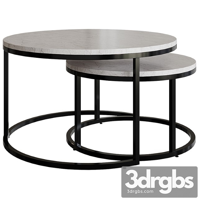 Cotten coffee table set - thumbnail 1