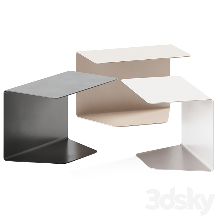 Cozy 1 Low Table Mdf Italia \/ Side Table 3DS Max Model - thumbnail 1