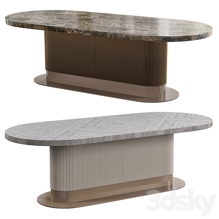 CPRN Homood COCOON OVAL DINING TABLE 3DS Max - thumbnail 1