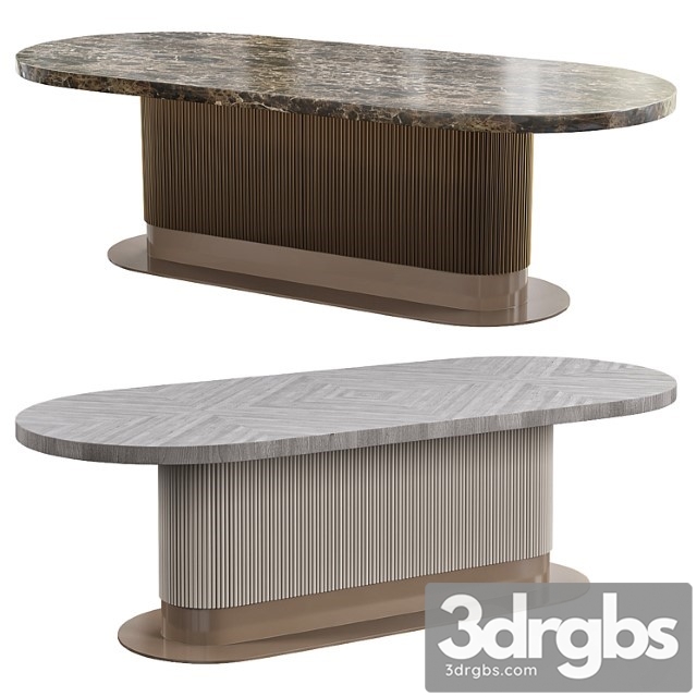 Cprn Homood Cocoon Oval Dining Table 3dsmax Download - thumbnail 1