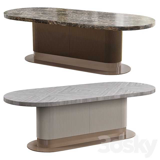 CPRN Homood COCOON OVAL DINING TABLE 3DSMax File - thumbnail 1