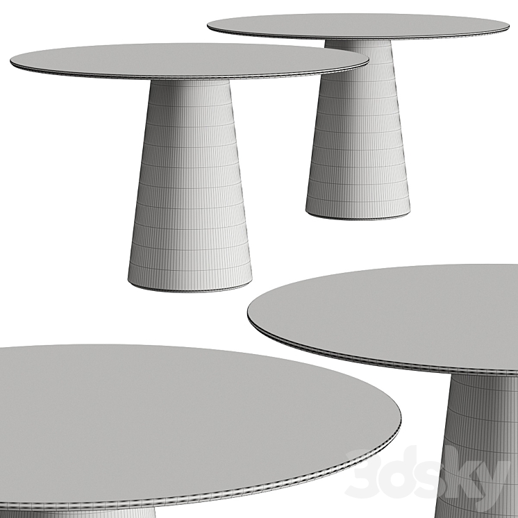 Crassevig Inoko Round Dining Tables 3DS Max - thumbnail 2