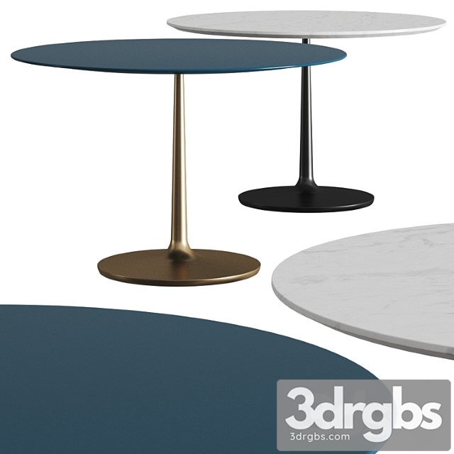 Crate and barrel nero dining table 2 3dsmax Download - thumbnail 1