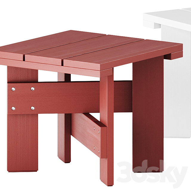 Crate Outdoor Table by Hay 3DS Max Model - thumbnail 2