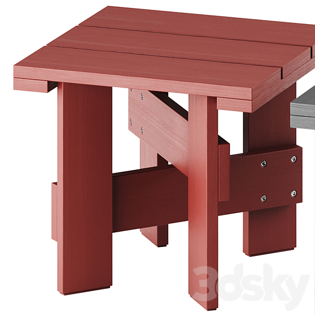 Crate Outdoor Table by Hay 3DS Max Model - thumbnail 3