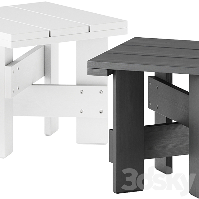 Crate Outdoor Table by Hay 3DS Max Model - thumbnail 4