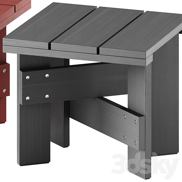 Crate Outdoor Table by Hay 3DS Max Model - thumbnail 5