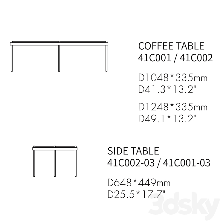 CRI TABLES by Domo 3DS Max - thumbnail 2