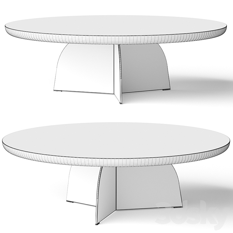 Croft hous tula coffee tables 3DS Max Model - thumbnail 2