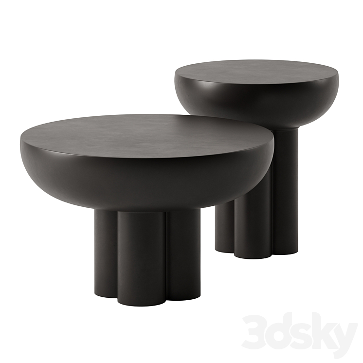 CROWN coffee tables by 101 Copenhagen 3DS Max Model - thumbnail 3