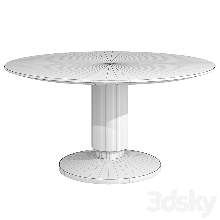 Culinary Circle Caracole Table 3DS Max Model - thumbnail 2