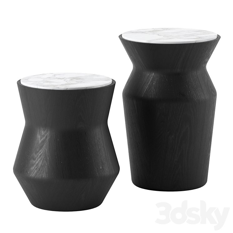 DAMA side tables by Gallotti & Radice 3DS Max - thumbnail 1