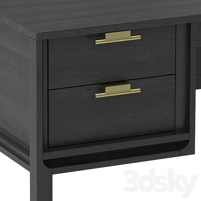 Dantone Home City Desk Small 3DS Max Model - thumbnail 2