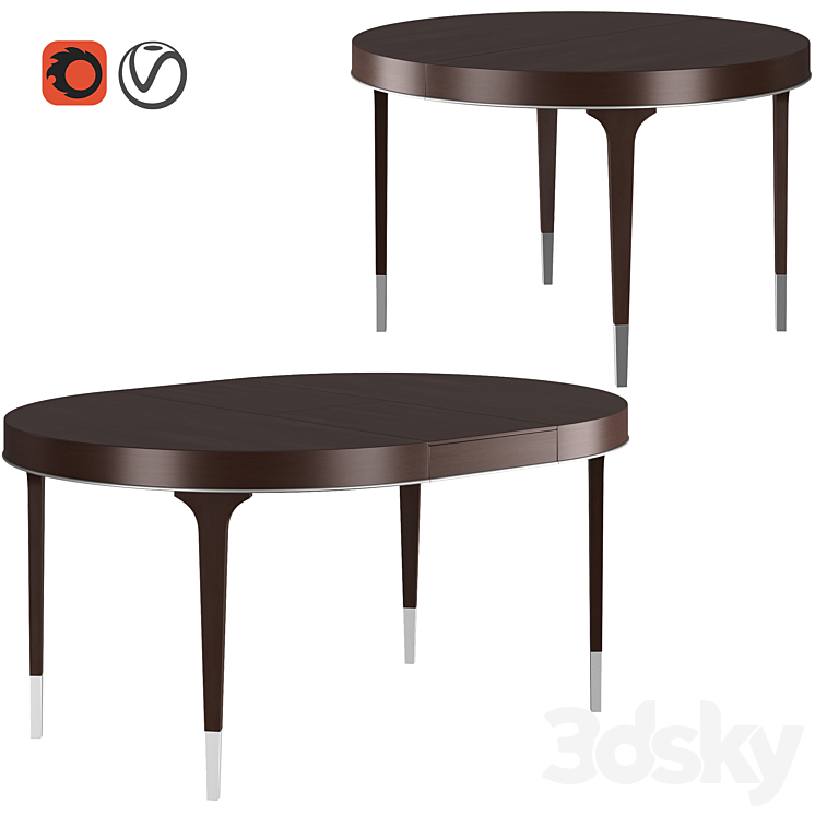 Dantone Home Grand Classic Round Dining Table 3DS Max - thumbnail 1