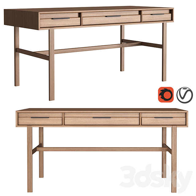 Dantone Home JP Line 6.0 Desk 3DSMax File - thumbnail 1