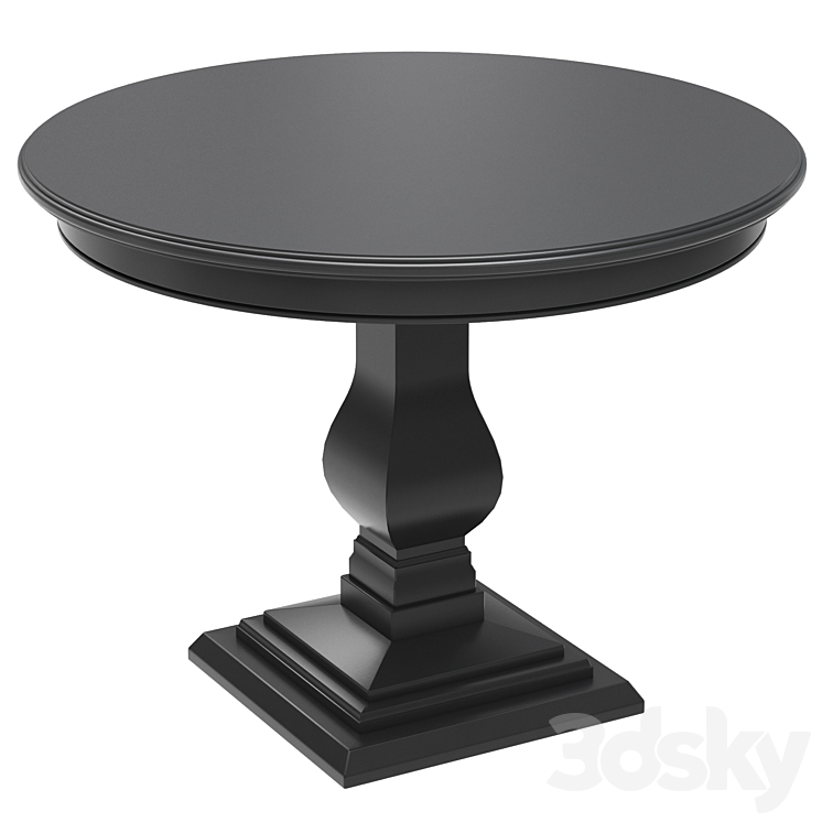 Dantone Home Round dining table 3DS Max - thumbnail 1