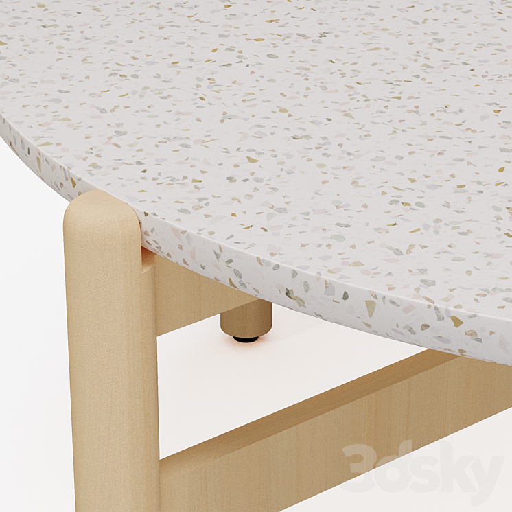 DANTONE HOME Tulum TABLE coffee table 3DS Max Model - thumbnail 2