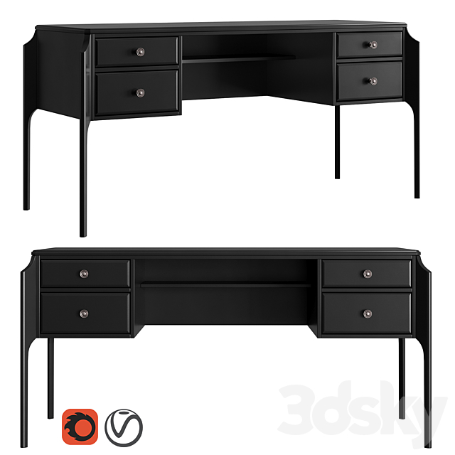 Dantone Home Writing desk Le Visage 3DSMax File - thumbnail 1