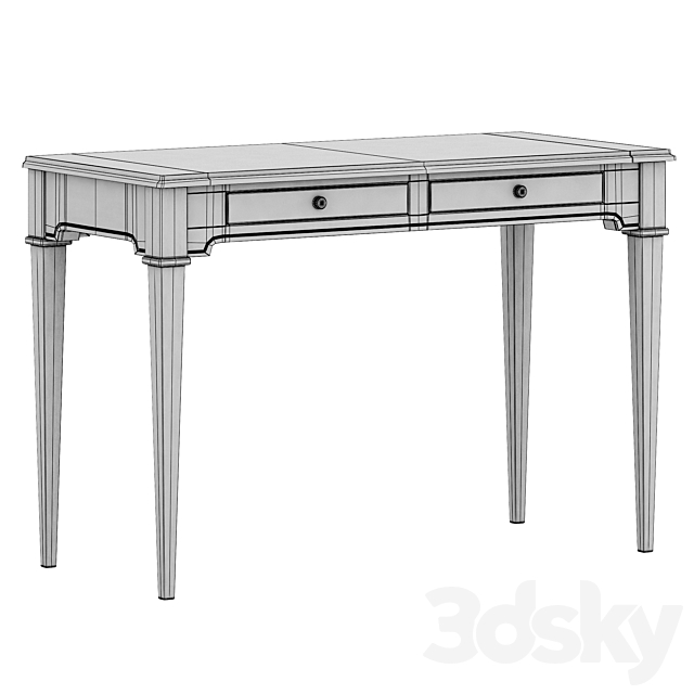 Dantone Home Writing desk Oxford 3DS Max Model - thumbnail 5