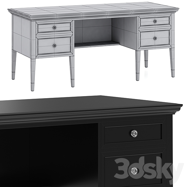 Dantone Home writing desk Stafford 3DSMax File - thumbnail 4