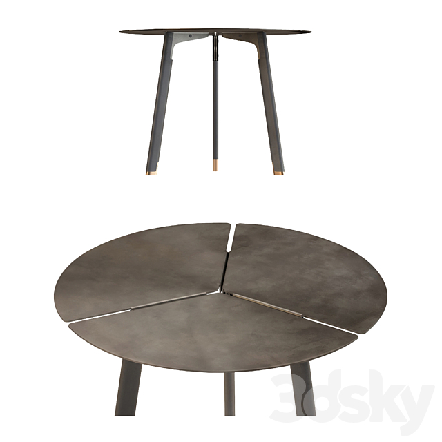 De Castelli Placas Side Table 3DS Max Model - thumbnail 3