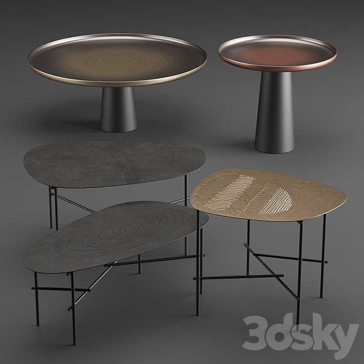 De castelli tables 3DS Max - thumbnail 1