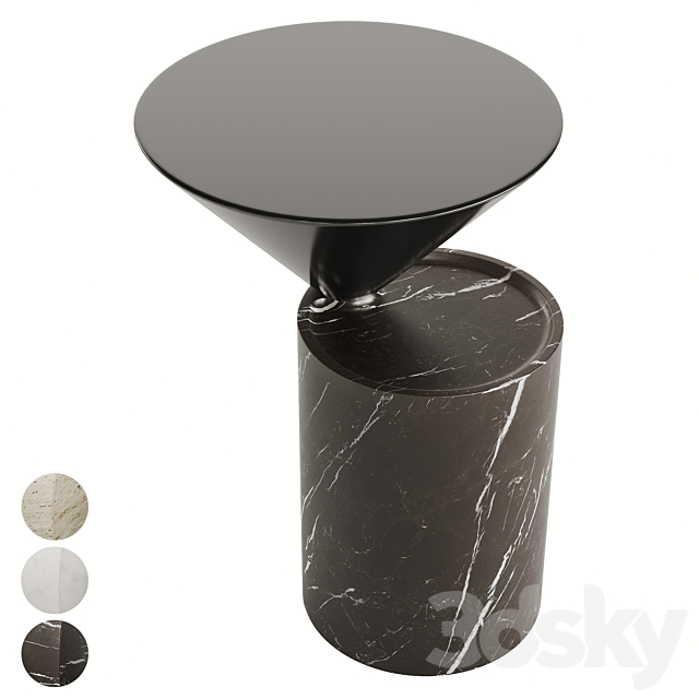 DE LA ESPADA LAUREL SIDE TABLE IN MARBLE 3DS Max Model - thumbnail 7