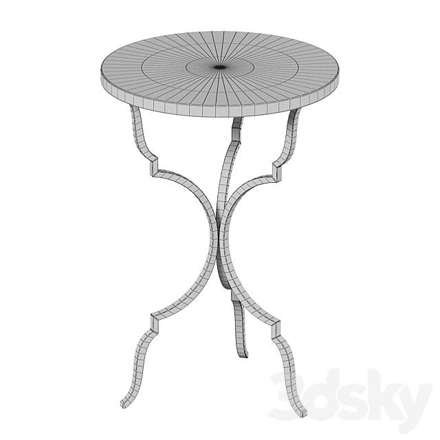 Decorative table 5540-50 Gramercy Home Hooker 3DS Max Model - thumbnail 2