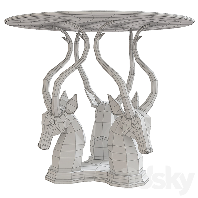 Deer coffee table 3DSMax File - thumbnail 2