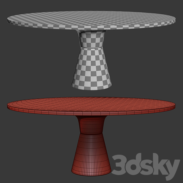 Demarco Dining Table _ Dining Table 3DSMax File - thumbnail 4