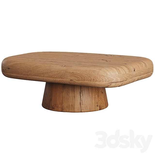 Derrico Acacia Wood Coffee Table 3ds Max - thumbnail 1