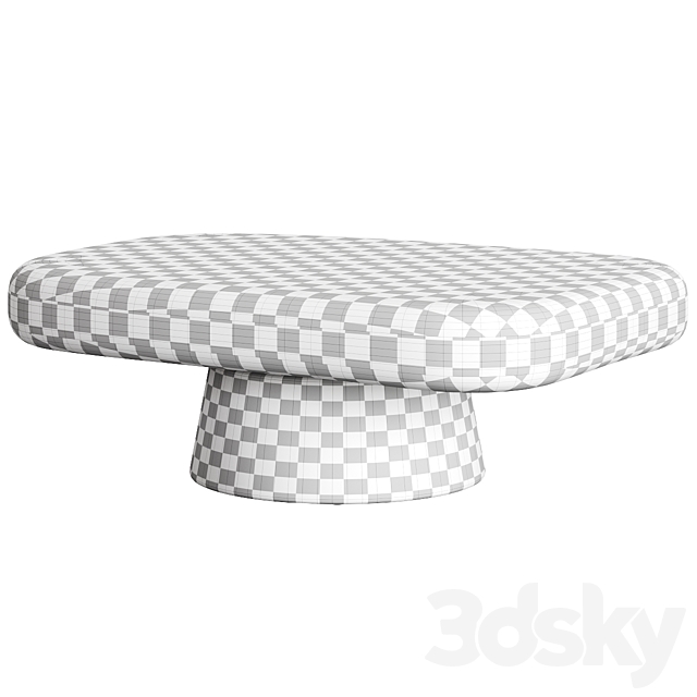 Derrico Acacia Wood Coffee Table 3ds Max - thumbnail 3