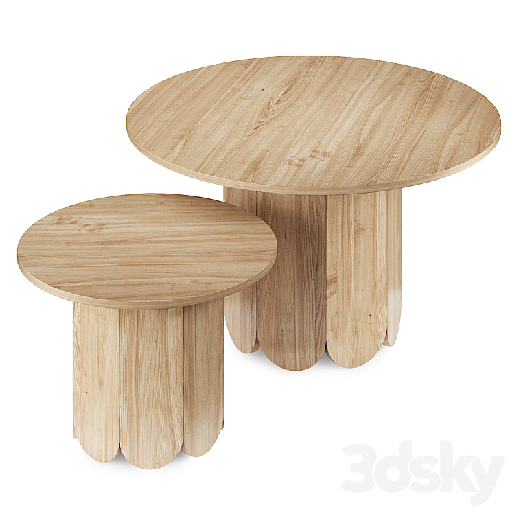 Designer coffee table Chelsea Coffee Table 3DS Max Model - thumbnail 1