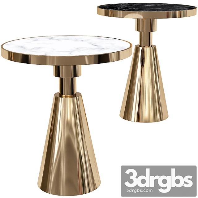 Designer marble side table - thumbnail 1