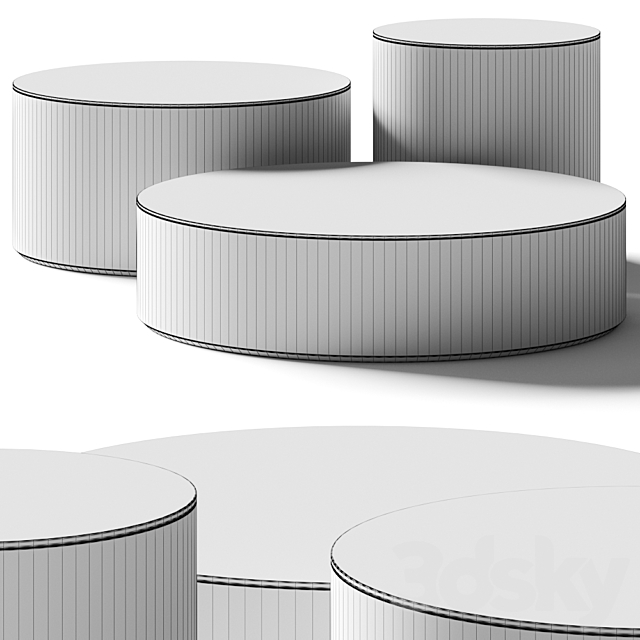 Desiree Stum Coffee Tables 3DS Max Model - thumbnail 2