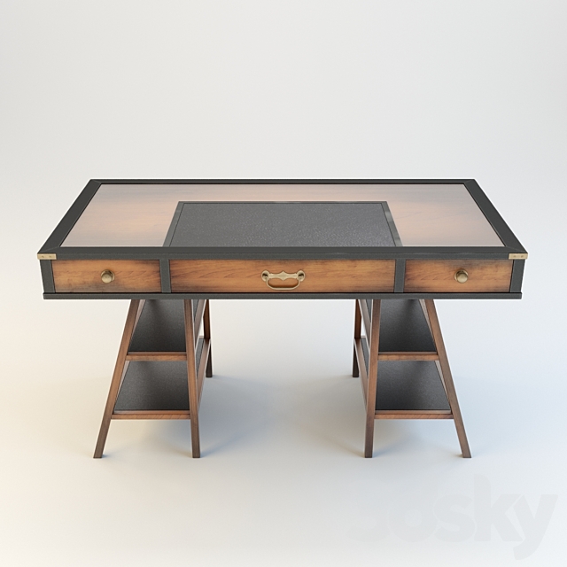 Desk Authentic Models Navigators Desk 3DS Max Model - thumbnail 2