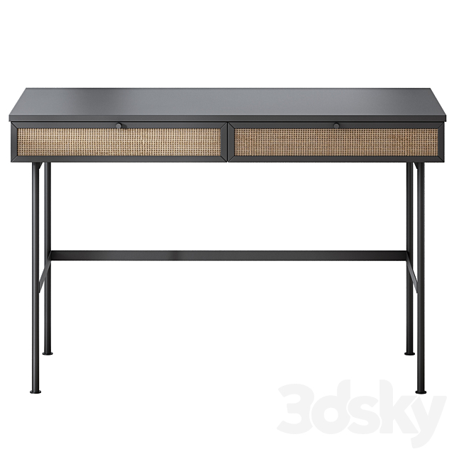 Desk Bronte-1 Dark 3ds Max - thumbnail 2