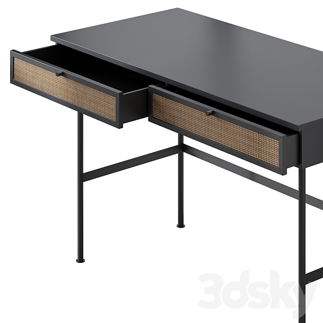 Desk Bronte-1 Dark 3ds Max - thumbnail 3