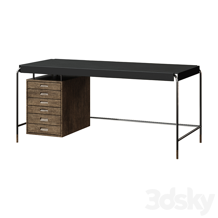 Desk CARL HANSEN AJ52 SOCIETY TABLE BUREAU 3DS Max - thumbnail 1