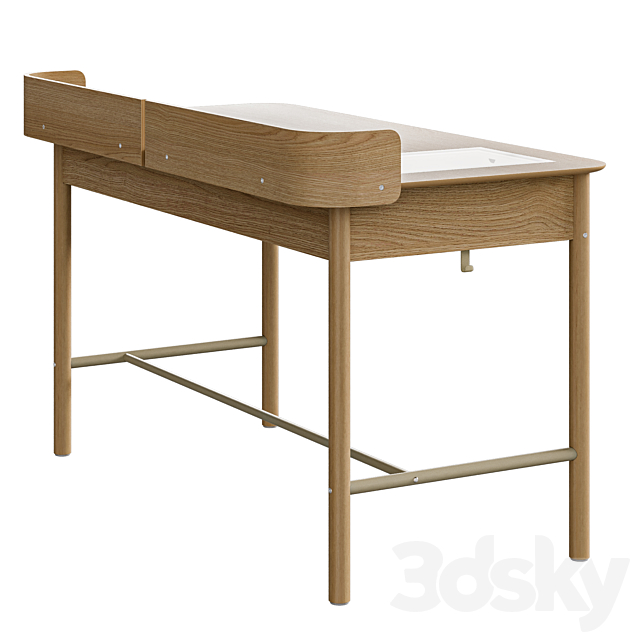 Desk IKEA RIDSPÖ 3DS Max Model - thumbnail 4