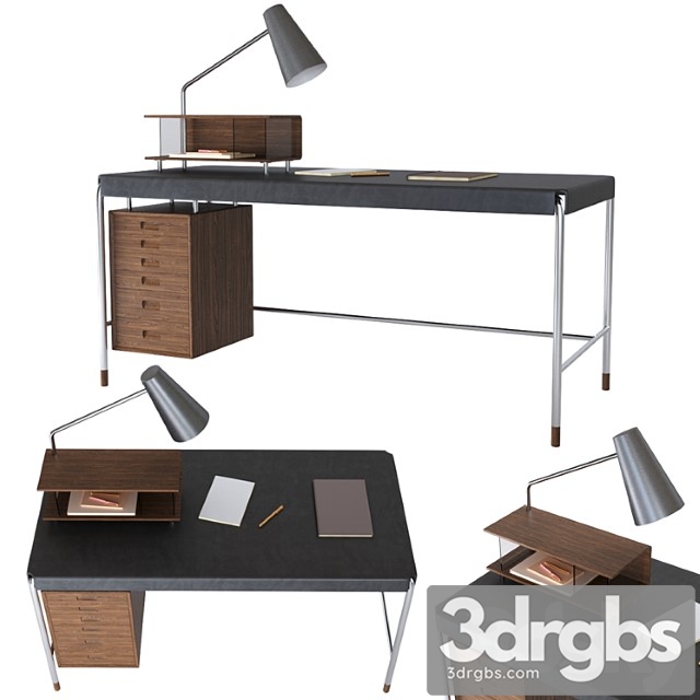 Desk loft society table carl hansen & son 2 3dsmax Download - thumbnail 1